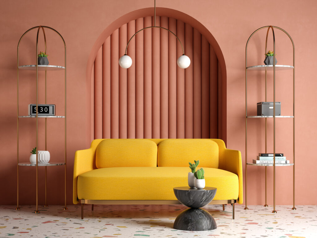 Interior Design Trends, warm hues and terracotta